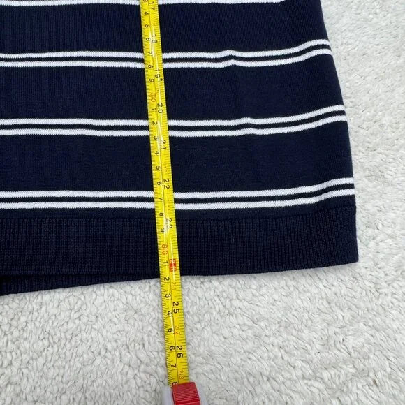 Talbots Petite Women's Striped LS Button Down Cardigan Sweater Top, Size LP - Picture 6 of 7